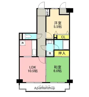ダイアパレス本厚木第3【2階】の間取り