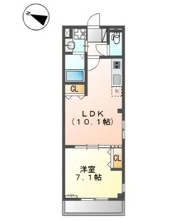 パルK&YⅢ【3階】の間取り