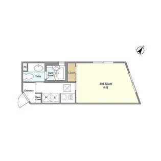 ラクラス洗足【4階】の間取り