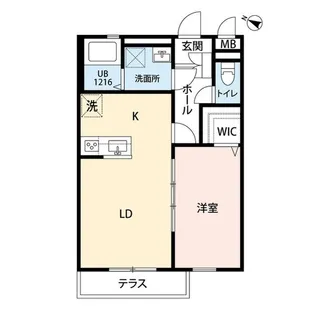 クレール虹【2階】の間取り