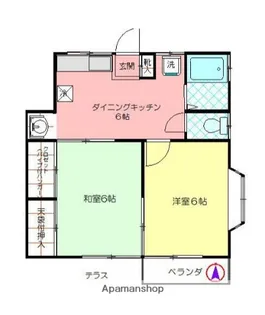 シイノハイツⅡ【1階】の間取り