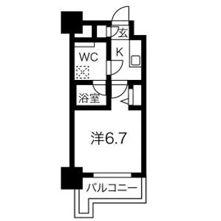 クラリッサ新川崎【9階】の間取り