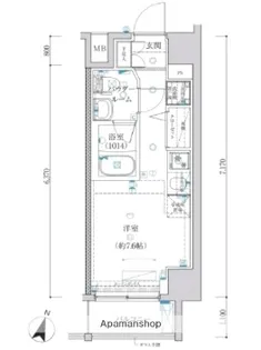 クラリッサ川崎ルーナ【5階】の間取り