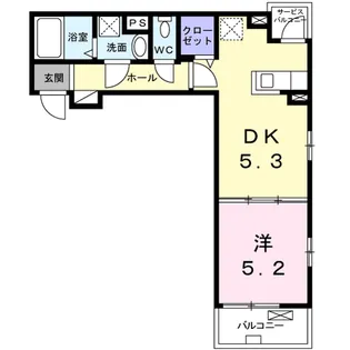 オンブラージュ【3階】の間取り