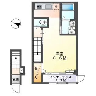 エルシオン富岡【2階】の間取り