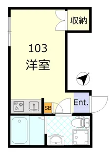 東京都大田区東六郷1丁目【アパート】の間取り