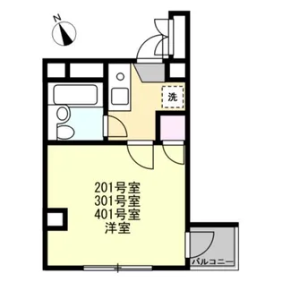 グローバルハイツ赤門【4階】の間取り