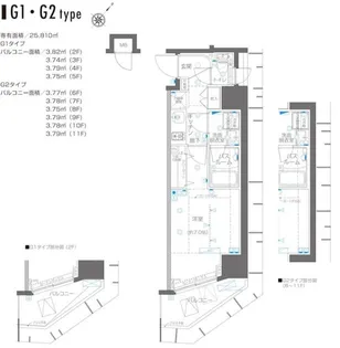 ZOOM横浜関内【3階】の間取り