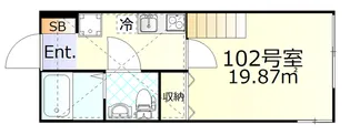 ルノン武蔵新城【1階】の間取り