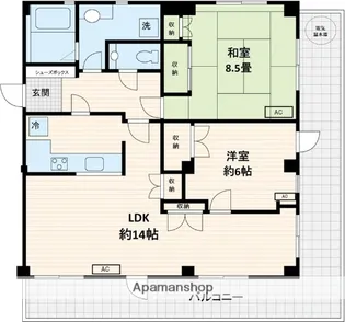 リエス鶴見【6階】の間取り