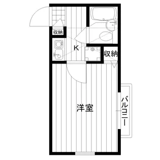 ジュネパレス新松戸第45【1階】の間取り