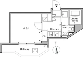 レジディア蒲田Ⅱ【2階】の間取り
