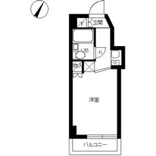 スカイコート子安【402号室号室】の間取り