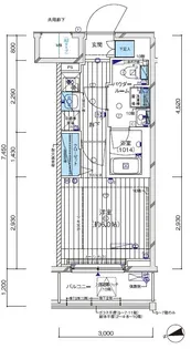 メインステージ横濱阪東橋【2階】の間取り