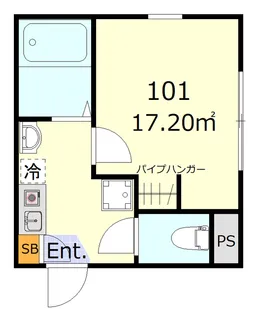 東京都大田区羽田6丁目【アパート】の間取り