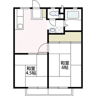 大倉山マリンハイツ【202号室号室】の間取り