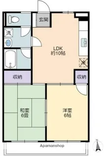 平成コーポ【1階】の間取り