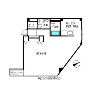 鶴見オゼキビル【2階】の間取り