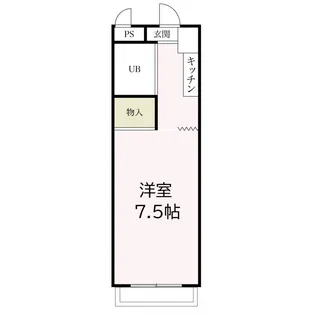 メゾンド本厚木【102号室号室】の間取り