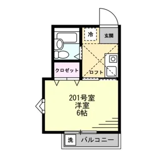 神奈川県横須賀市追浜南町2丁目【アパート】の間取り