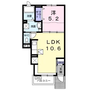 メゾン ラシュレ【1階】の間取り