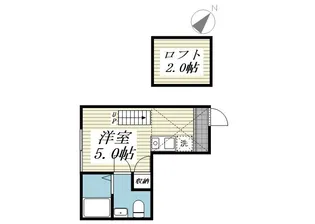 ベイルーム和田町【1階】の間取り