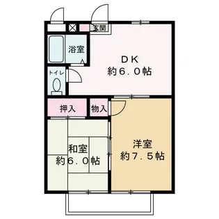 シティー堂山B【1階】の間取り