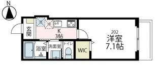 プレスティージュ【202号室号室】の間取り