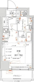クラリッサレーヴ阪東橋【4階】の間取り