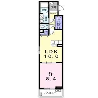 AYASEPARKFRONT【2階】の間取り