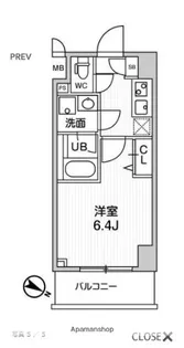 ALTERNA横濱阪東橋【9階】の間取り