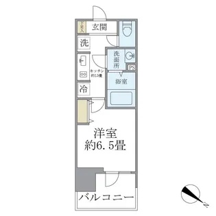 フェルモ横浜桜木町【3階】の間取り