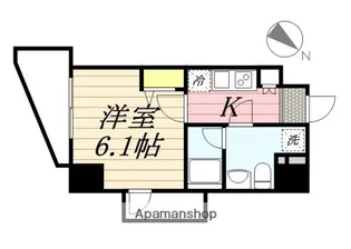 プライマル横濱平沼橋【6階】の間取り