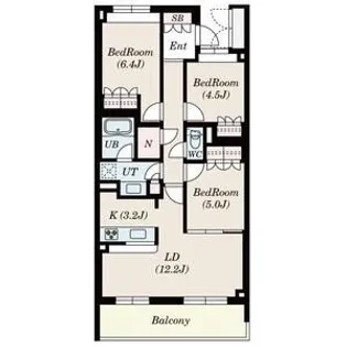 SーFORT横浜青葉台【4階】の間取り