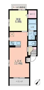 フェリーチェ横浜【101号室】の間取り