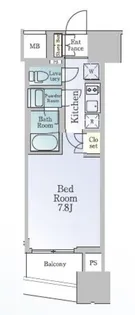 ルフォンブランシェ品川南大井【15階】の間取り