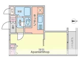ウィンベルデュエット鴨居【3階】の間取り