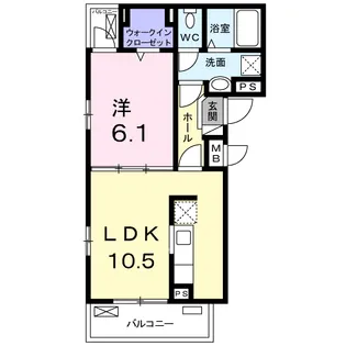 FLORIAⅠ(フローリアⅠ)【3階】の間取り