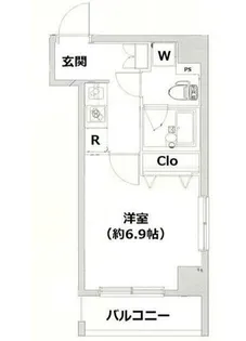 エル・ドゥーチェ蒲田【7階】の間取り