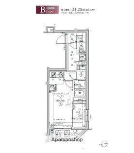 SQUARE CITY NAKAMAGOME【2階】の間取り