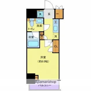 プレール・ドゥーク北品川【8階】の間取り