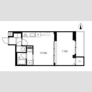 ハーモニーレジデンス蒲田アートヴィラ【1階】の間取り