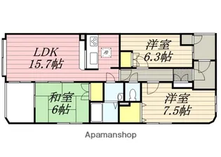 フィールド・サン【3階】の間取り