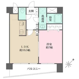コスモリード雪が谷大塚【6階】の間取り