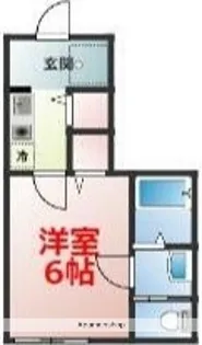 クオリティア平塚【1階】の間取り