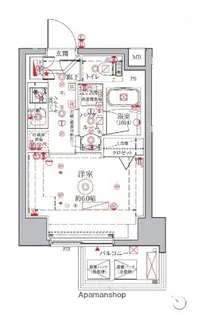 クレイシアIDZ横浜桜木町【8階】の間取り