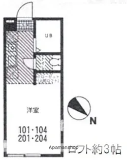 ハーミットクラブハウス追浜B棟【1階】の間取り
