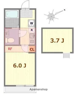 リバージュ追浜【2階】の間取り
