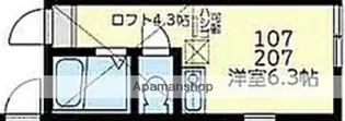 ユナイト根岸アイガーの杜【2階】の間取り
