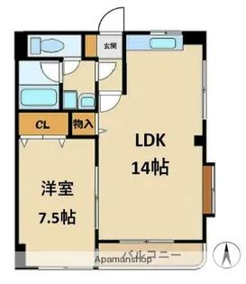 メゾンドAⅡ【5階】の間取り